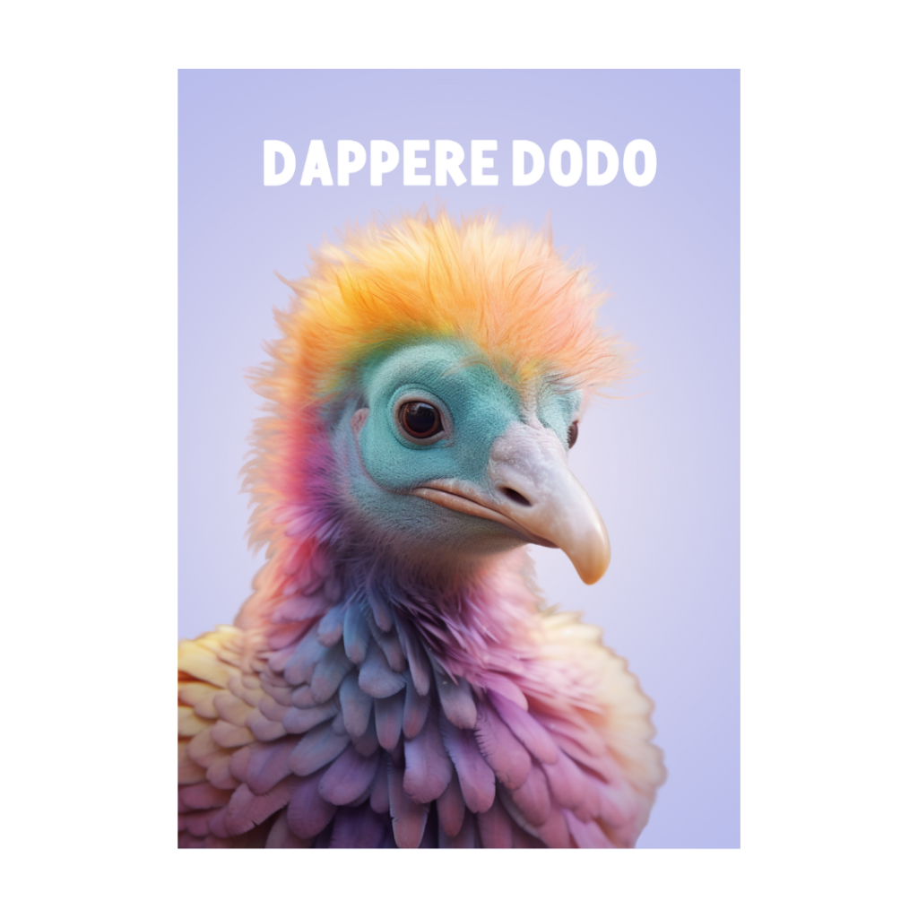 kaart dappere dodo kaartjes met een boodschap