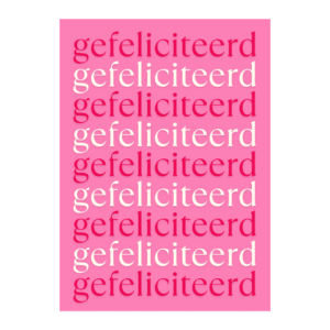 roze-felicitatiekaart-gefeliciteerd