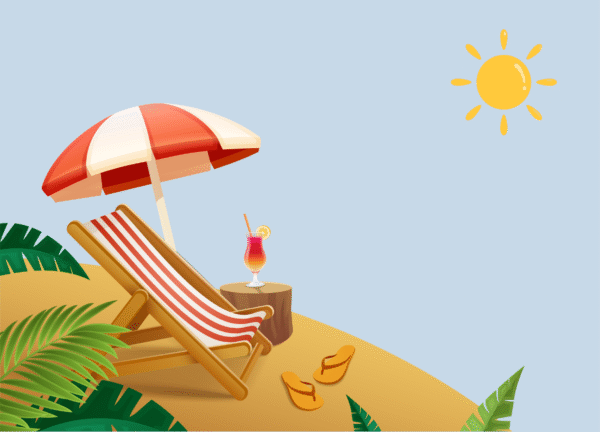 Kaart A6 100x zomervakantie