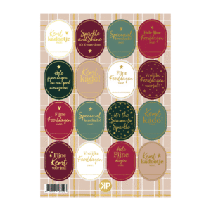 Stickervel-luxe kerststickers