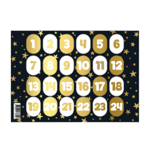 Adventstickers-kerst -ovaal