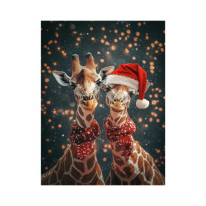 kerstkaart-met-giraffes