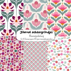 journal-achtergrondjes-bloemen