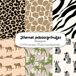 journal-papier-dieren-print