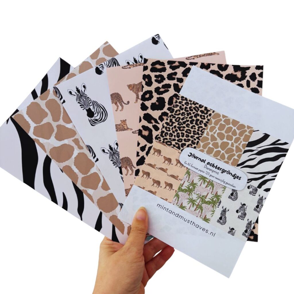 journal-papier-set-dierenprint